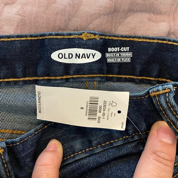New old navy boys boot cut jeans size 8 - Picture 3 of 3